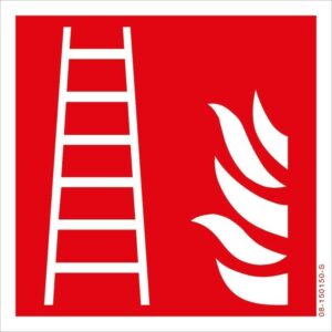 Brandschutzschild "Feuerleiter", ISO 7010