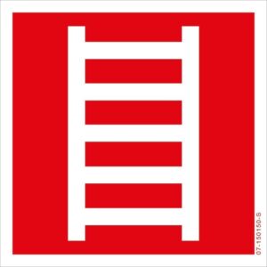 Brandschutzschild "Rettungsleiter", BGV A8 F04