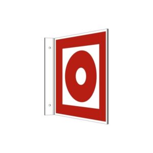 Fahnenschild Brandschutzzeichen "Brandmelder", BGV A8 F08