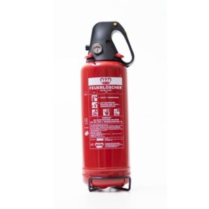 König 2 kg Pulver-Feuerlöscher ABC Plastic Cap Dauerdruck 4 LE