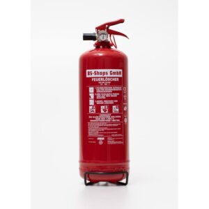 BS-Shops 2 kg Pulver-Feuerlöscher ABC Dauerdruck 4 LE DIN EN3