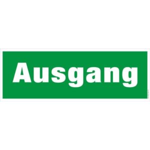 Rettungszeichen - Rettungsweg-Schild "Ausgang"